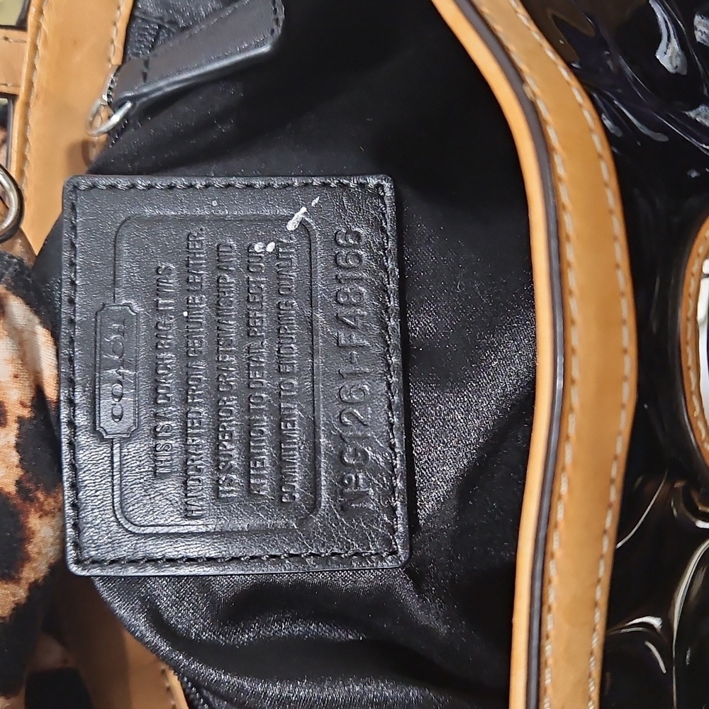 Coach Black and Tan Tote Bag - Picture 13 of 16